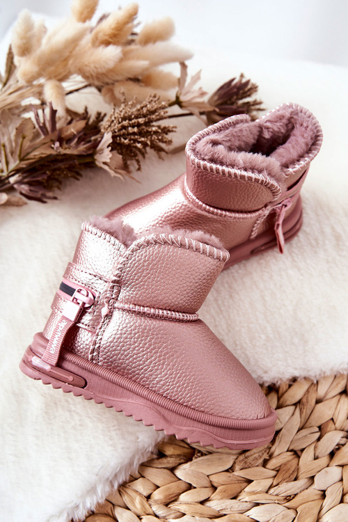 Children's Snow Boots Pink Frosty