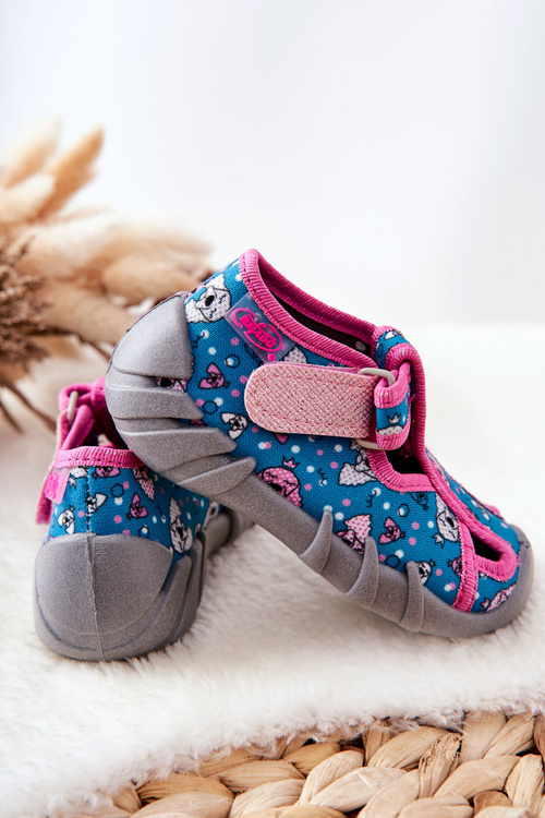 Boots Befado Velcro 190P100 Blue and pink