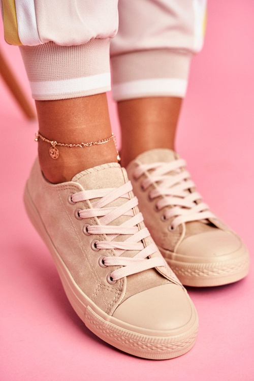 Women's Suede Sneakers Beige El Paso