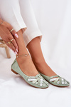 Ladies Leather Ballet Flats Maciejka 01358-50 Mint
