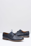 Elegant Men's Visiting Navy Blue Damoste Half Shoes