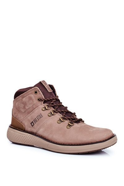 Men's Trekking Boots Leather Big Star Brown GG174492