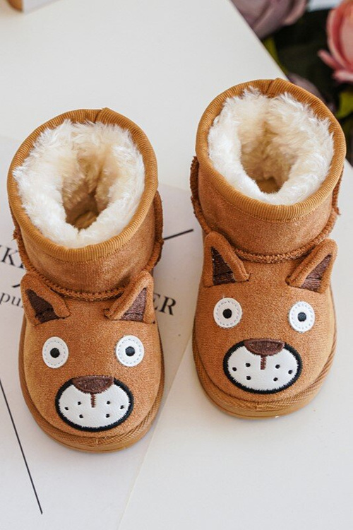 Children's Insulated Boots Snow Boots Camel Vavena