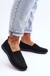 Women's Slip-On Sneakers Black Lento