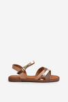 Women's Sandals Made of Eco Leather Sergio Leone SK085H Gold