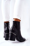 Classic Heeled Boots Black Airah