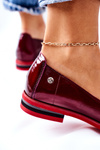 Women's Patent Leather Shoes Maciejka 05035-23 Bordeaux