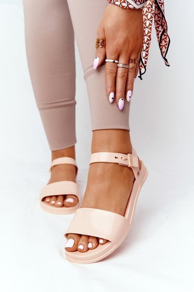 Pachnące Gumowe Sandaly Eco Friendly ZAXY HH285123 Nude