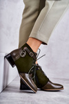 Women's Leather Boots Maciejka 5743A-09 Green