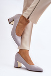 Grey Pumps with Stiletto Heel Stelloria