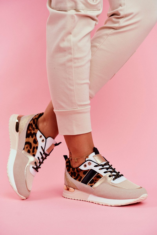 Women’s Sport Shoes Beige Leopard Himme
