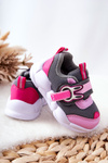 Children's Velcro Sports Shoes Befado 516P091 Grey and Pink