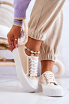 Low Sneakers On Platform Beige Mischa