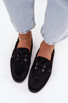 Women's Suede Loafers Big Star RR274948 Black