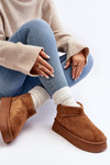 Women's Snow Boots On Thick Sole Camel Caliksa