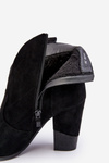 Leather Cowboy Boots On A Heel Black Tanner