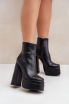 Boots On Massive Platform And Heel Insulated Black Selahra