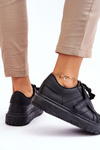 Sportowe Buty Damskie Modne Czarne Genesis
