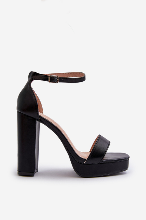 Black Trewenna High Heel Sandals