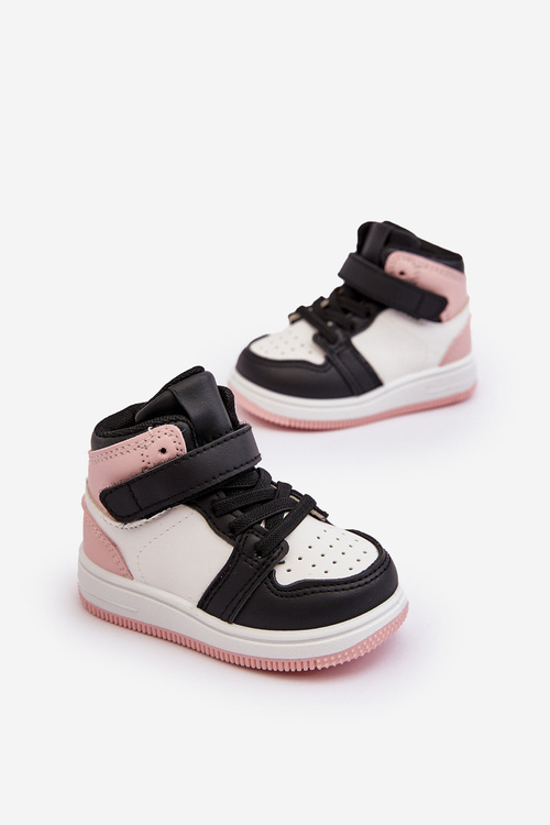 Kids' High Sports Shoes White-Pink Teredite