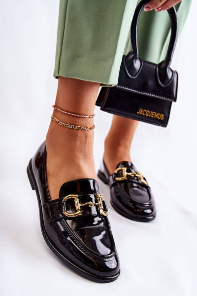 Women's Laquered Loafers Black Coriso