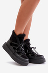 Snow Boots On Platform Black Tamidra