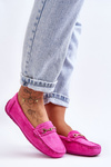 Women's Classic Suede Moccasins Pink Corinell