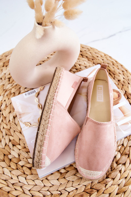 Espadryle Damskie Klasyczne Różowe Big Star JJ274955
