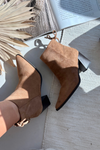 Women's Ankle Boots With Lacing Camel Halisse