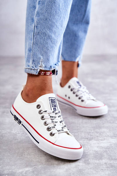 Women's leather Sneakers Big Star KK274095 White