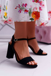 Women's Suede Sandals Black Baloo