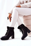 Stiletto Booties Heated Black Charmmis