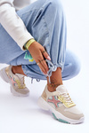 Sneakersy Damskie Sznurowane Multikolorowe Cortes BL378