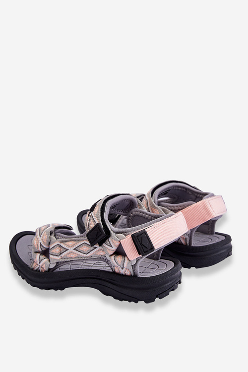 Sandałki Dziecięce Szaro-Różowe Lee Cooper LCW-23-34-1681