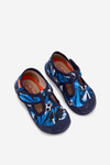 Kids slippers Milami with Velcro balls navy Jasimrra