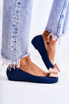 Women's Rubber Ballerinas With A Bow Navy Blue Florret