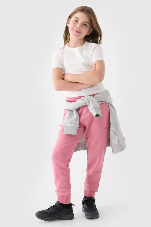 Girls Sweatpants Joggery 4F Pink 4FJWMM00TTROF0828-56S