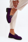 Women's Embellished Moccasins Purple Dananei