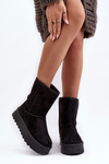 Women's Snow Boots Insulated with Fur Black Abrams