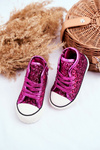 Children's Sneakers With Glitter Fuchsia Ally