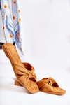 Women's Fashionable Suede Slippers Camel Lorrie