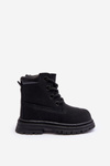 Children's Trapper Boots with Zip Black Bansi