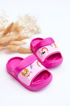 Light Children's Slides Sandals With Animal Motif Fuchsia Rico 