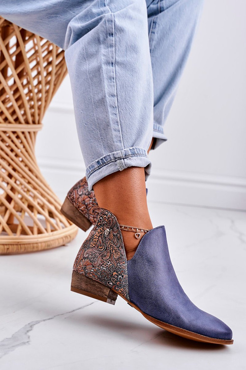 Women's Leather Boots Maciejka Pomegranate 04091-27