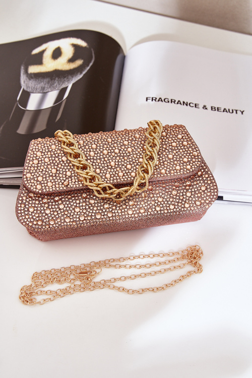 Embellished Evening Bag Rose Gold Kariti