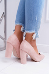 Women's Stiletto pumps Suede Pink Strawberry