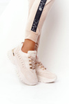 Women's Sneakers On A Chunky Sole Beige Good Mood