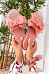 Rubber Slippers With Pink Gabriell Bow
