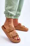 Women's Light Foam Slides Brown Cleve
