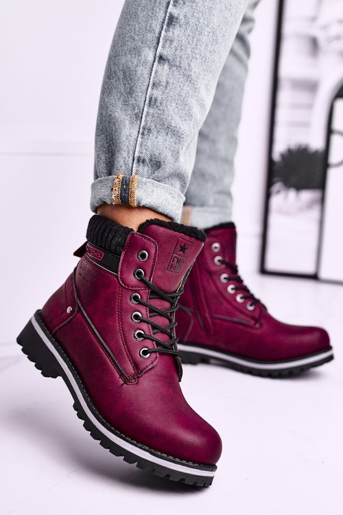 Women’s Flat Hiking Boots Bordeaux Grunders